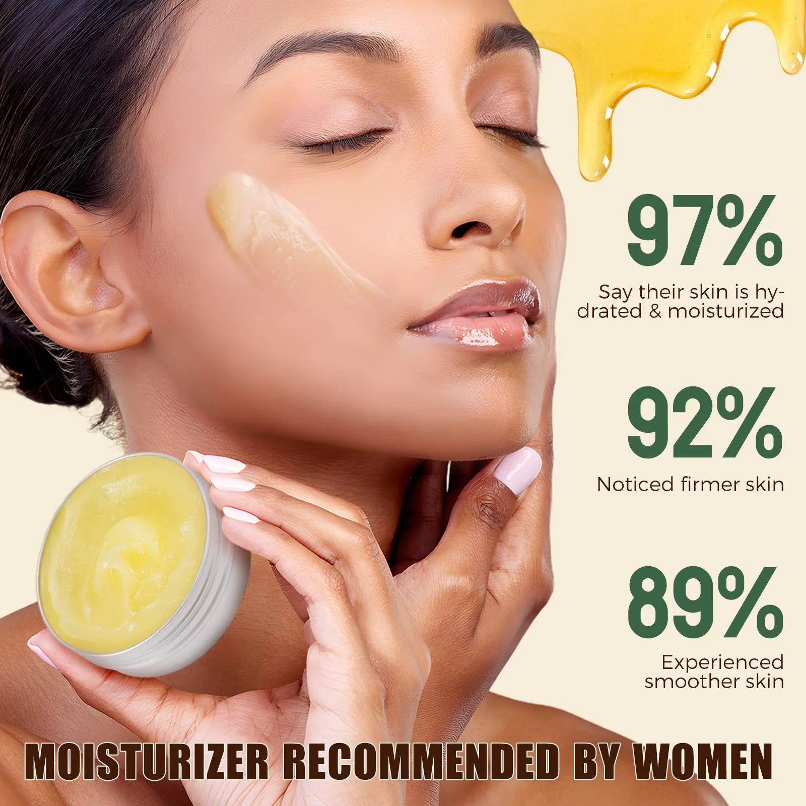 ATOANY Organic Grass-Fed Beef Tallow Balm, All-Natural Face & Body Moisturizer Cream, Skin Care for Sensitive Skin, 2.5 Oz (2Pack)